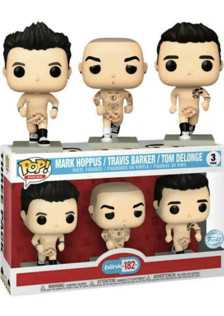 Mark Hoppus / Travis Barker / Tom Delonge 3 Pack [SE] Funko POP Rocks