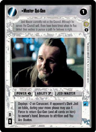 Master Qui-Gon [Foil] Star Wars CCG Reflections III