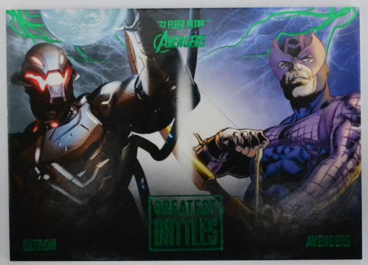 Ultron Vs Avengers [Green Foil] #EB-1 Marvel 2022 Ultra Avengers Greatest Battles