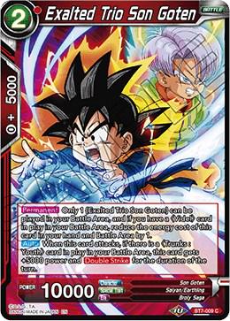 Exalted Trio Son Goten BT7-009 Dragon Ball Super Assault of the Saiyans