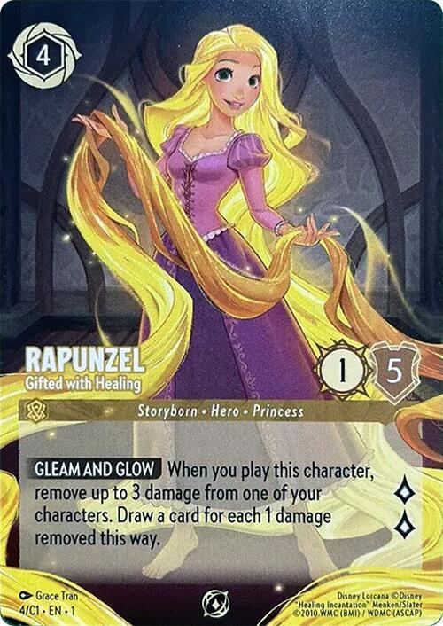 Rapunzel - Gifted With Healing [Prize Wall Exclusive] #4 Lorcana Promo