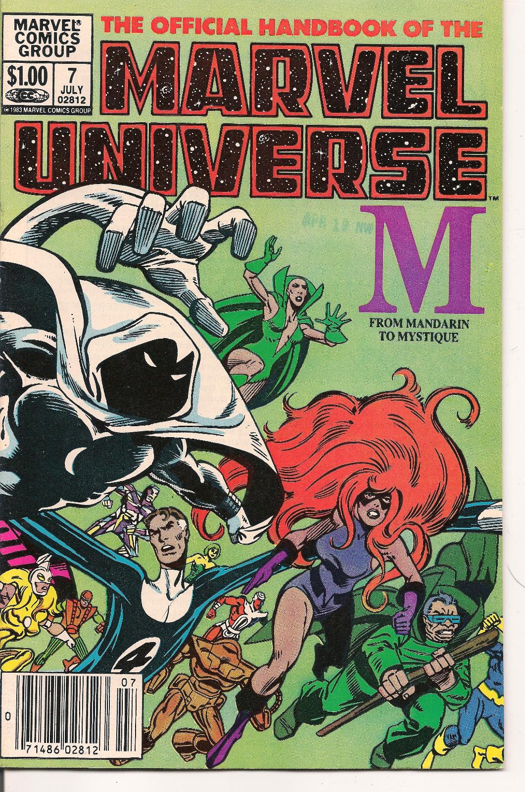 Official Handbook Of The Marvel Universe [Newsstand] #7 (1983) Comic Books Official Handbook of the Marvel Universe