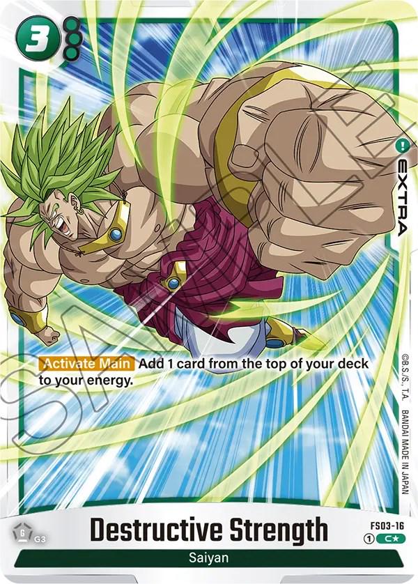 Destructive Strength [Bonus Pack Alternate Art Holo] FS03-16 Dragon Ball Fusion World Starter Deck: Broly