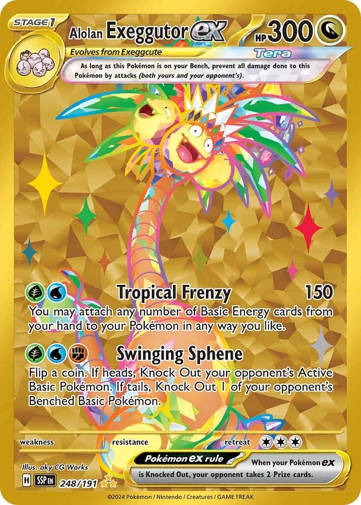 Alolan Exeggutor ex #248 Pokemon Surging Sparks