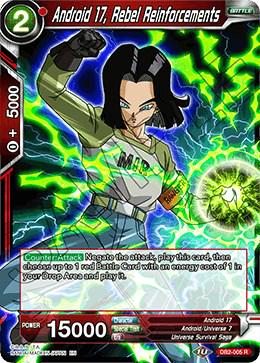 Android 17, Rebel Reinforcements [Foil] DB2-005 Dragon Ball Super Divine Multiverse