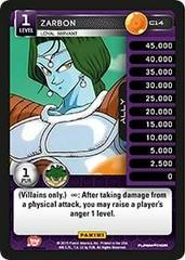 Zarbon - Loyal Servant C14 Dragon Ball Z Heroes and Villians Prices