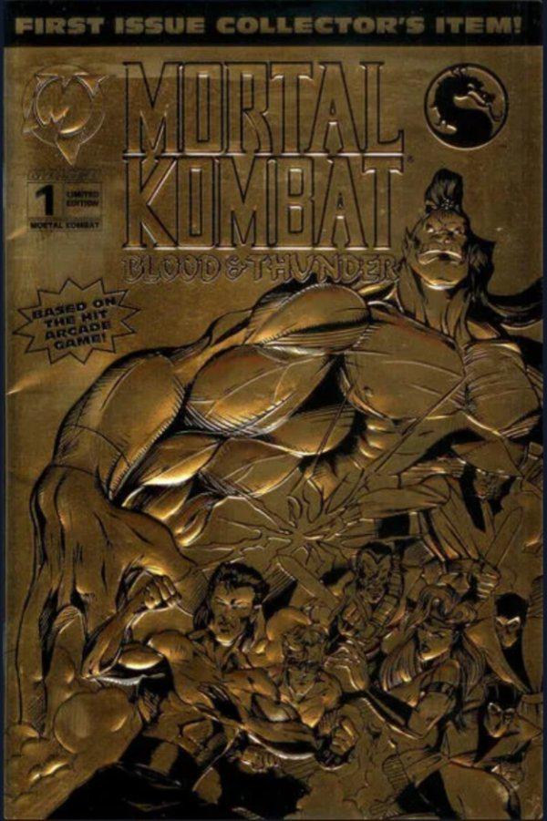 Mortal Kombat: Blood and Thunder [Gold Foil] #1 (1994) Comic Books Mortal Kombat: Blood and Thunder