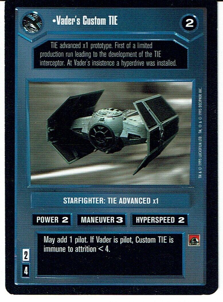 Vader's Custom TIE [Limited] Star Wars CCG Premiere