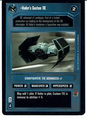 Vader's Custom TIE [Limited] Star Wars CCG Premiere Prices