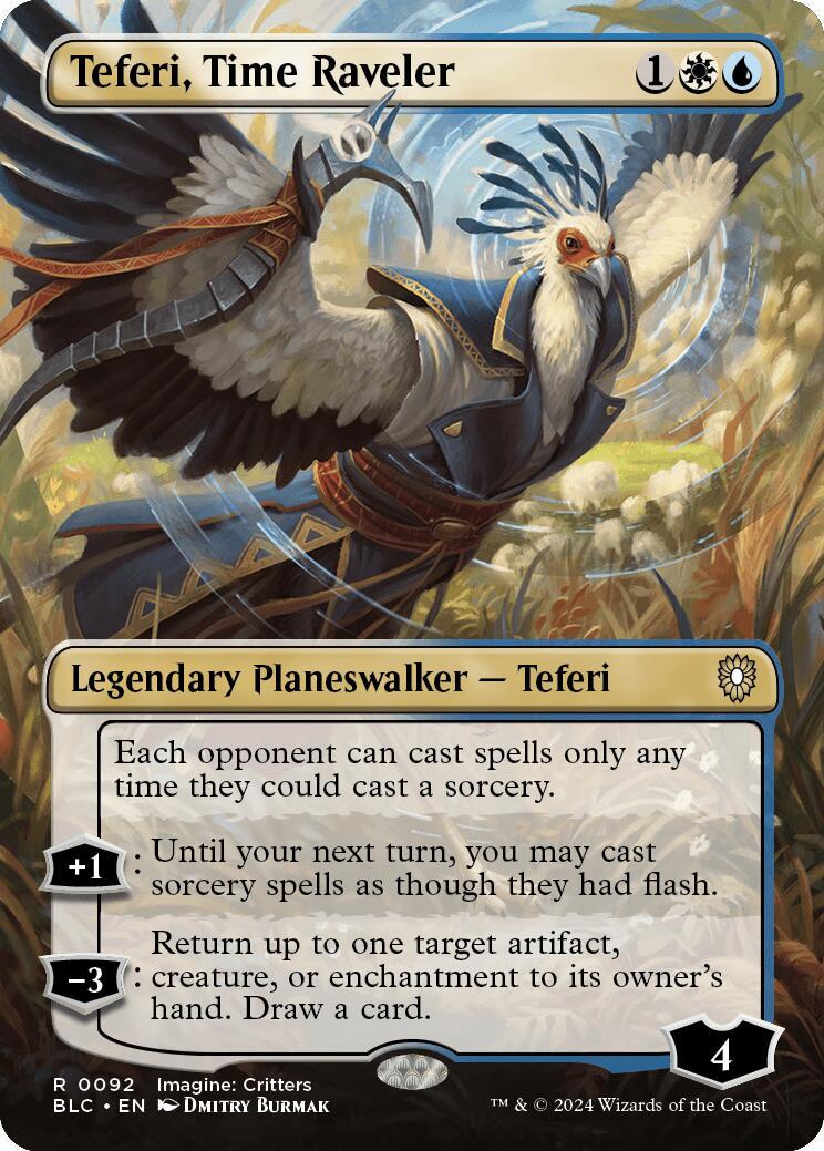 Teferi, Time Raveler #92 Magic Bloomburrow Commander