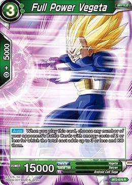 Full Power Vegeta BT2-076 Dragon Ball Super Union Force