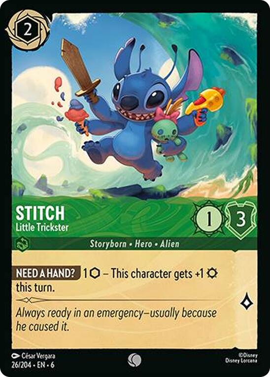 Stitch - Little Trickster #26 Lorcana Azurite Sea