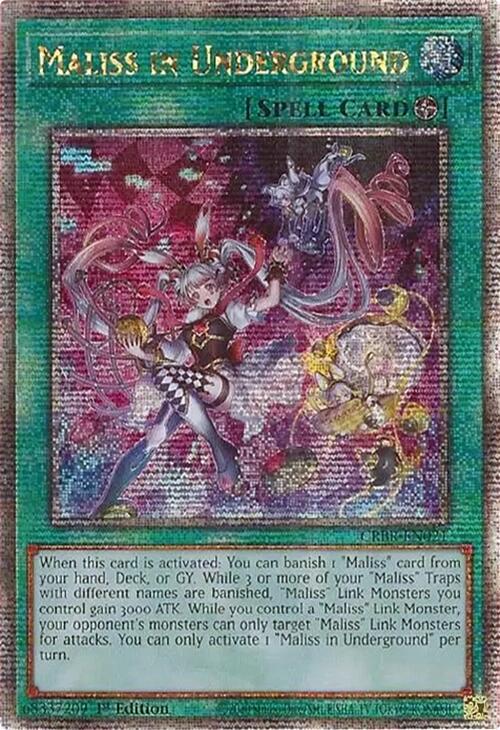 Maliss in Underground [Quarter Century Secret Rare] CRBR-EN021 YuGiOh Crossover Breakers