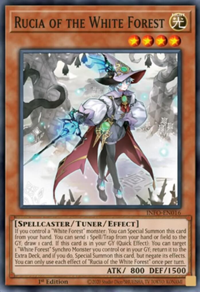 Rucia of the White Forest INFO-EN016 YuGiOh The Infinite Forbidden