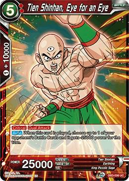 Tien Shinhan, Eye for an Eye DB3-006 Dragon Ball Super Giant Force