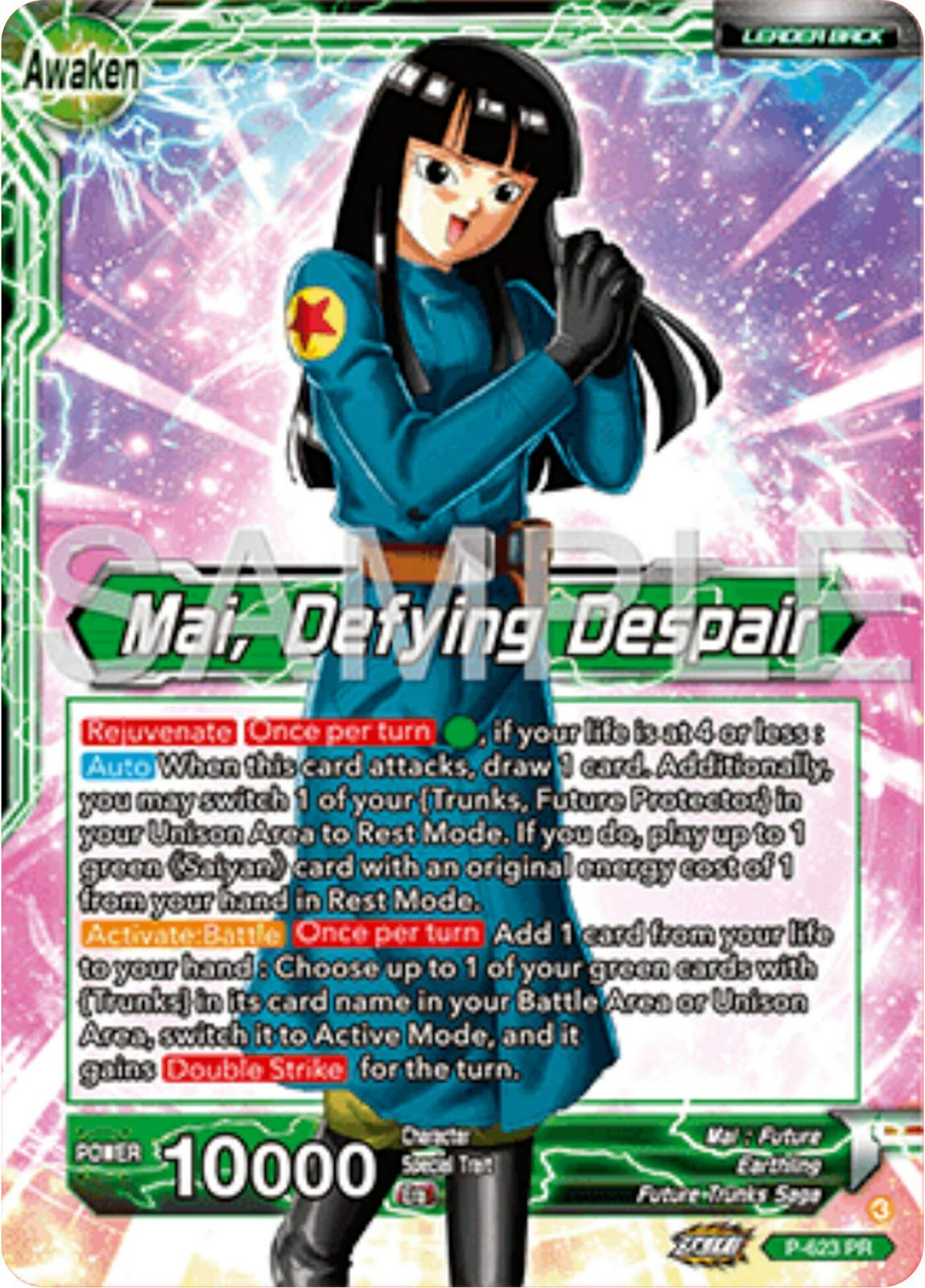 Mai // Mai, Defying Despair P-623 Dragon Ball Fusion World Promos