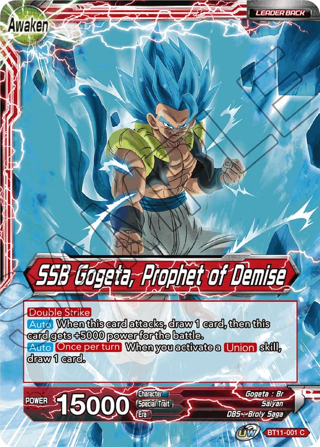 Gogeta // SSB Gogeta, Prophet of Demise BT11-001 Dragon Ball Super Vermilion Bloodline