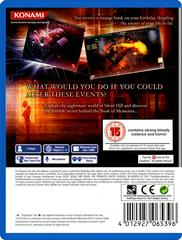 Cover (Back) | Silent Hill Book of Memories PAL Playstation Vita