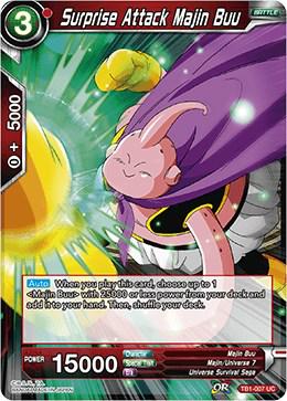 Surprise Attack Majin Buu [Foil] TB1-007 Dragon Ball Super The Tournament of Power