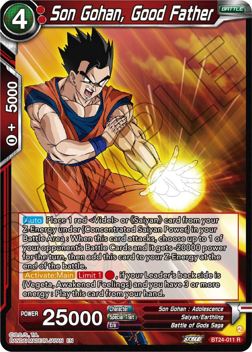 Son Gohan, Good Father BT24-011 Dragon Ball Super Beyond Generations