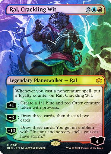 Ral, Crackling Wit [Borderless Foil] #341 Magic Bloomburrow