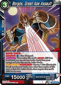 Borgos, Great Ape Assault DB3-039 Dragon Ball Super Giant Force