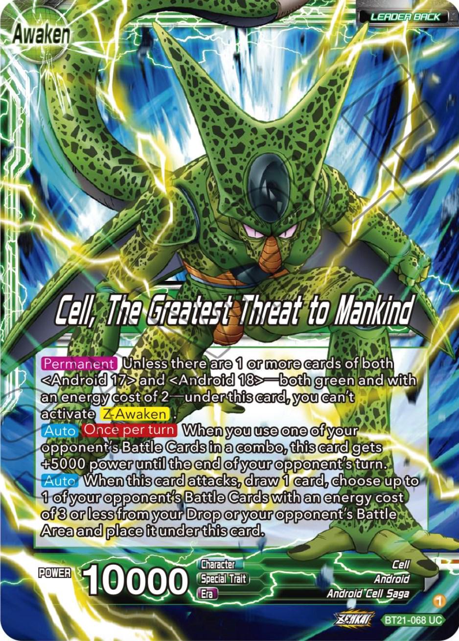 Cell // Cell, The Greatest Threat to Mankind BT21-068 Dragon Ball Super Wild Resurgence