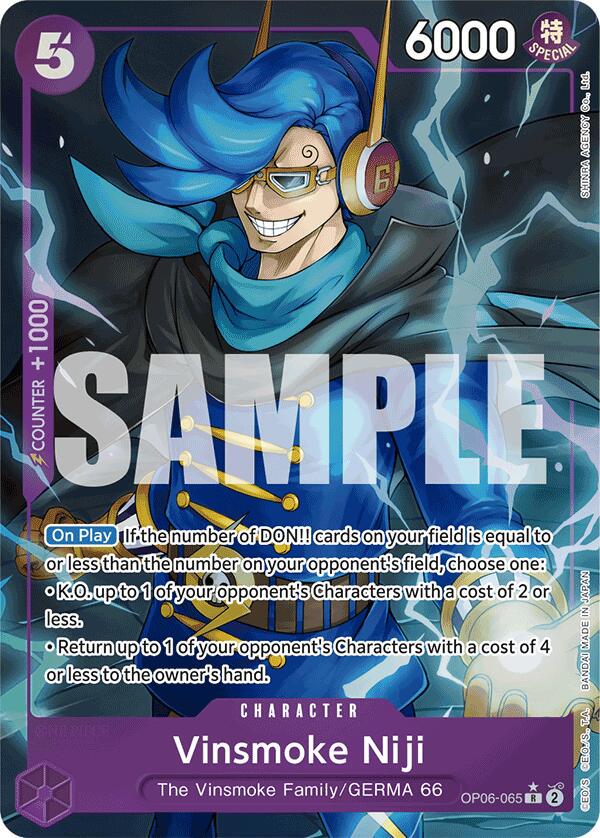 Vinsmoke Niji [Alternate Art PRB-01] OP06-065 One Piece Wings of the Captain