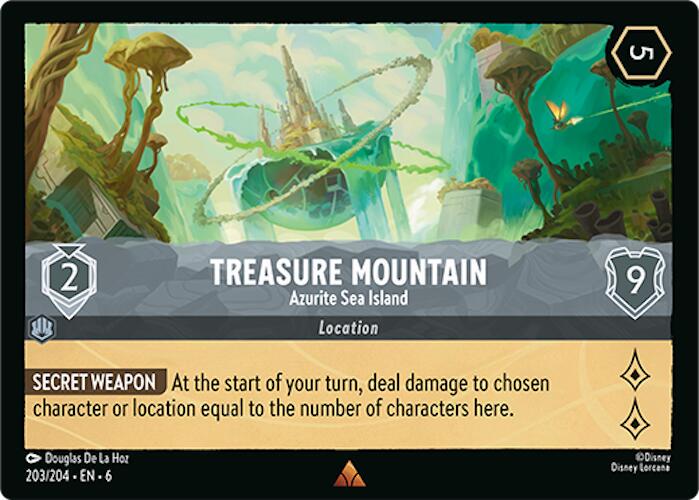 Treasure Mountain - Azurite Sea Island #203 Lorcana Azurite Sea