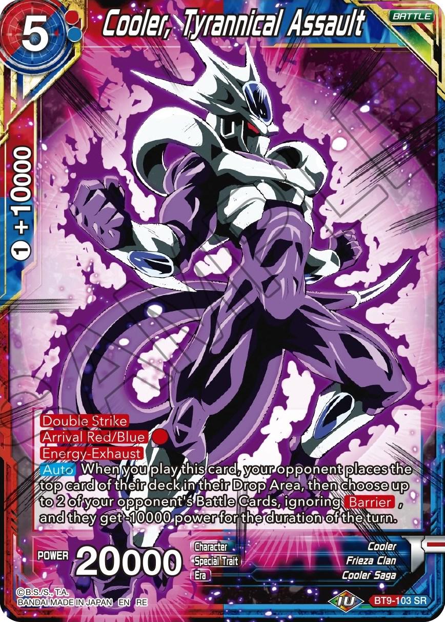 Cooler, Tyrannical Assault [Foil] BT9-103 Dragon Ball Super Mythic Booster