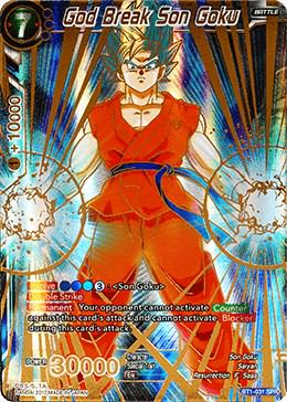 God Break Son Goku [SPR] BT1-031 Dragon Ball Super Galactic Battle