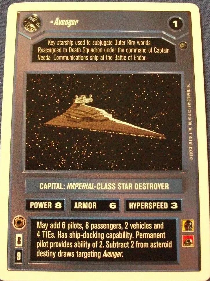 Avenger [Revised] Star Wars CCG Dagobah