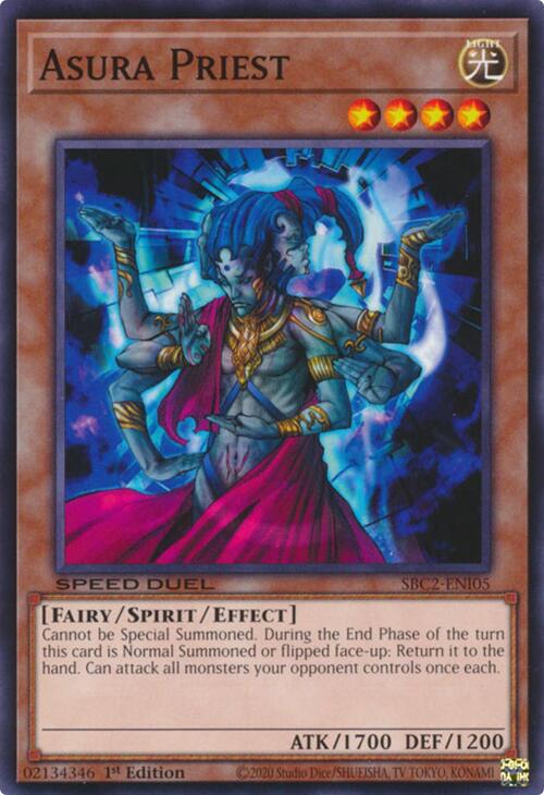 Asura Priest SBC2-ENI05 YuGiOh Speed Duel: Battle City Finals