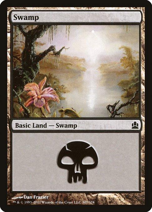 Swamp #307 Magic Commander