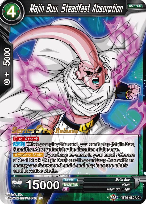 Majin Buu, Steadfast Absorption BT9-080 Dragon Ball Super Universal Onslaught: Pre-Release Promos