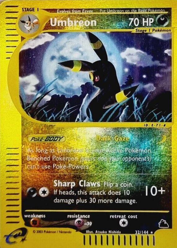 Umbreon [Reverse Holo] #32 Pokemon Skyridge