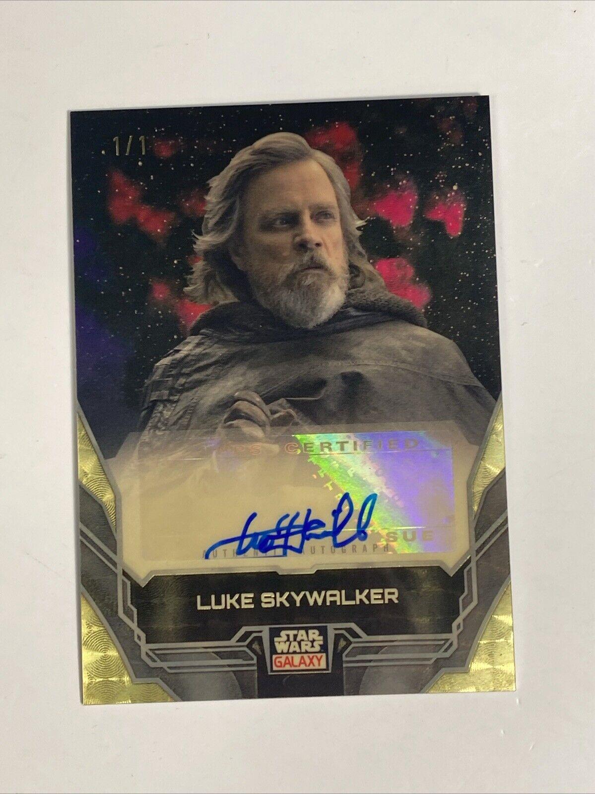 Mark Hamill as Luke Skywalker [Superfractor] #A-MH Star Wars 2024 Topps Chrome Galaxy Autograph