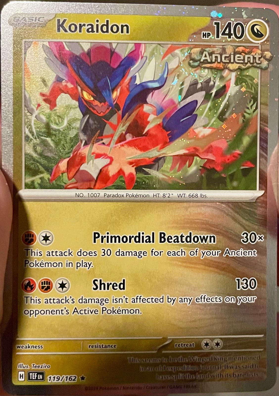 Koraidon [Cosmos Holo] #119 Pokemon Temporal Forces