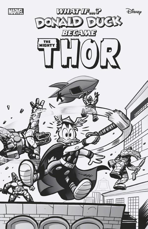 What If? Donald Duck Became Thor [Pastrovicchio Sketch] #1 (2024) Comic Books What If? Donald Duck Became Thor