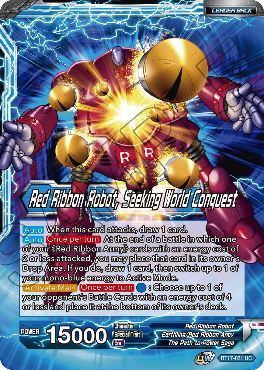 Commander Red // Red Ribbon Robot, Seeking World Conquest [Foil] BT17-031 Dragon Ball Super Ultimate Squad