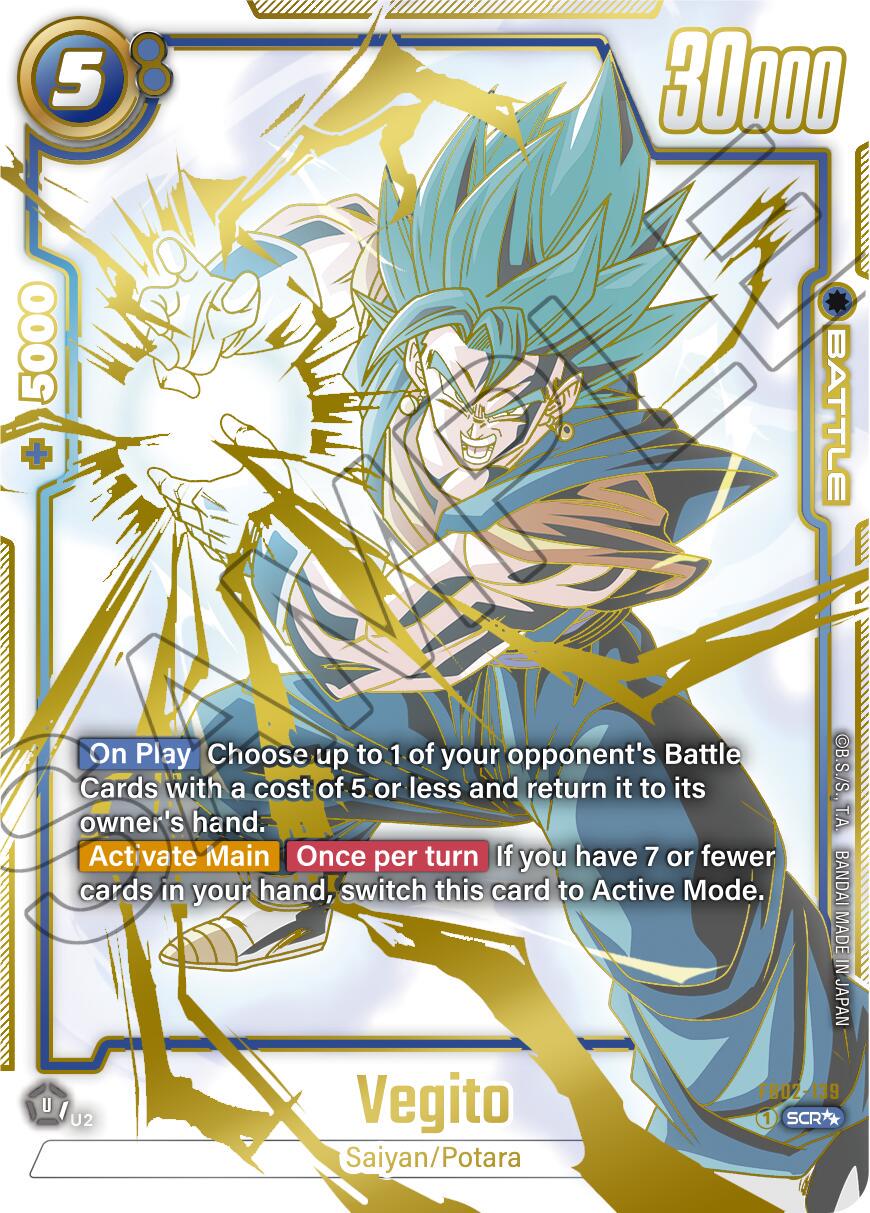 Vegito [Super Alternate Art Holo] FB02-139 Dragon Ball Fusion World Blazing Aura