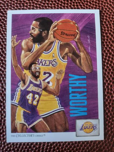 James Worthy Lakers Checklist #85 photo