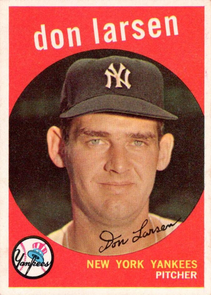 1959 Topps DON LARSEN Yankees #205 SGC offers 7 NM Condition