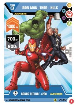 IRON MAN - THOR - HULK #125 Marvel 2022 Mission Arena