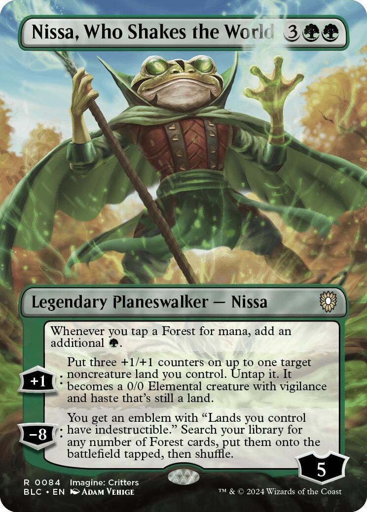 Nissa, Who Shakes the World #84 Magic Bloomburrow Commander