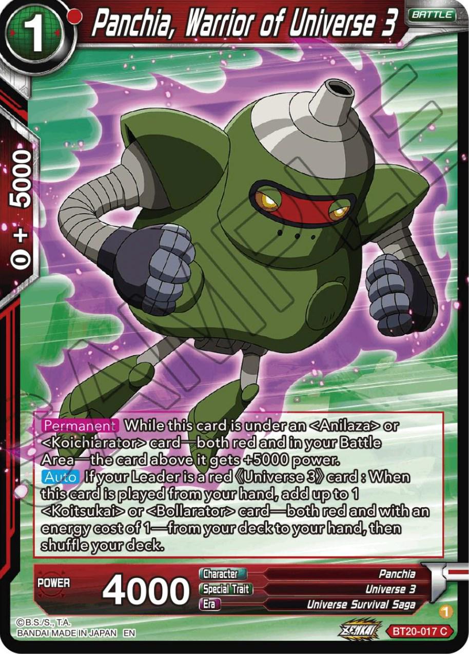 Panchia, Warrior of Universe 3 BT20-017 Dragon Ball Super Power Absorbed