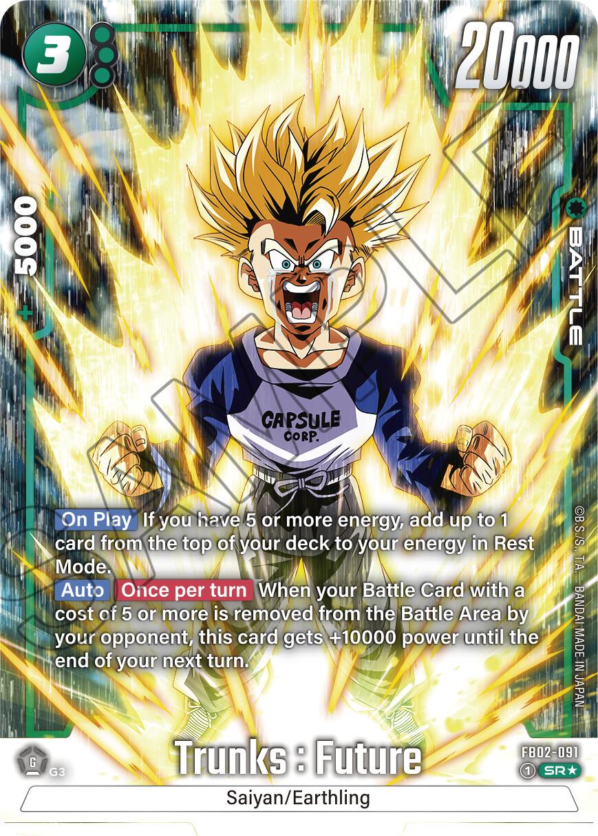 Trunks : Future [Alternate Art Holo] FB02-091 Dragon Ball Fusion World Blazing Aura