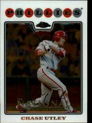 Chase Utley #123 Baseball Cards 2008 Topps Chrome Prices
