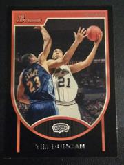 Tim Duncan [Black Refractor] Basketball Cards 2007 Bowman Chrome Prices