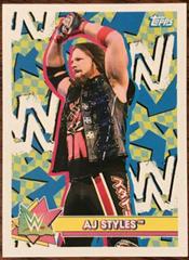 AJ Styles Wrestling Cards 2021 Topps Heritage WWE Prices